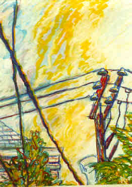 power lines drawing